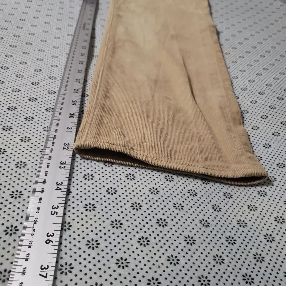 Levi's 511 Premium Corduroy Pants Mens W38 L32 Tan Khaki Slim Fit Stretch Cords
